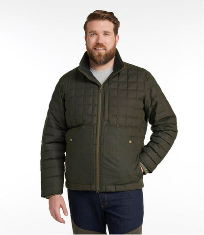 Men's L.L.Bean Upcountry Waxed Cotton Down Sweater | L.L.Bean outlet