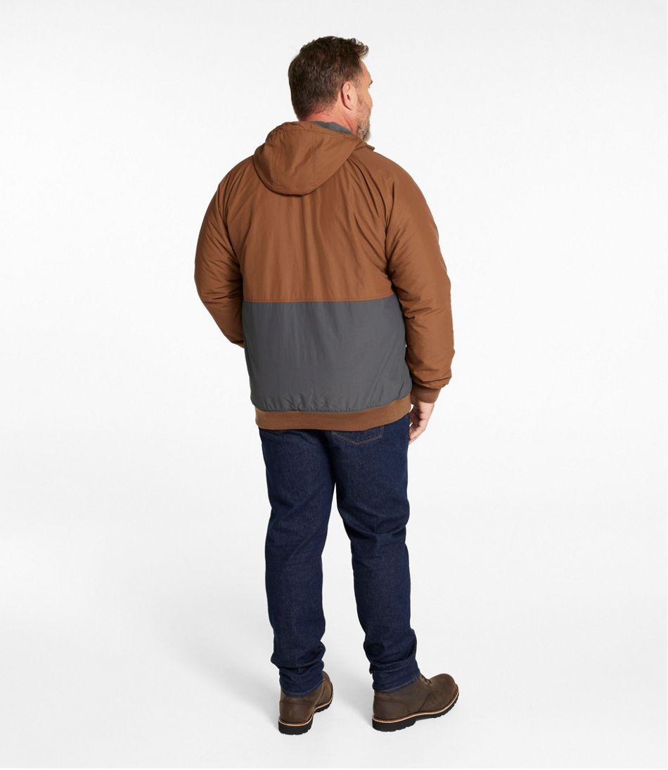 Men's Insulated 3-Season Bomber Hooded Jacket, Colorblock | L.L.Bean online
