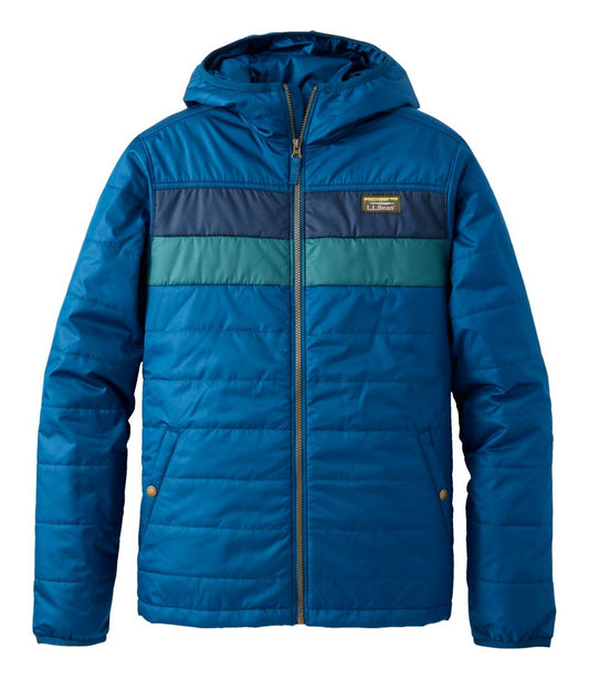 Men's Mountain Classic Puffer Hooded Jacket, Colorblock | L.L.Bean sale