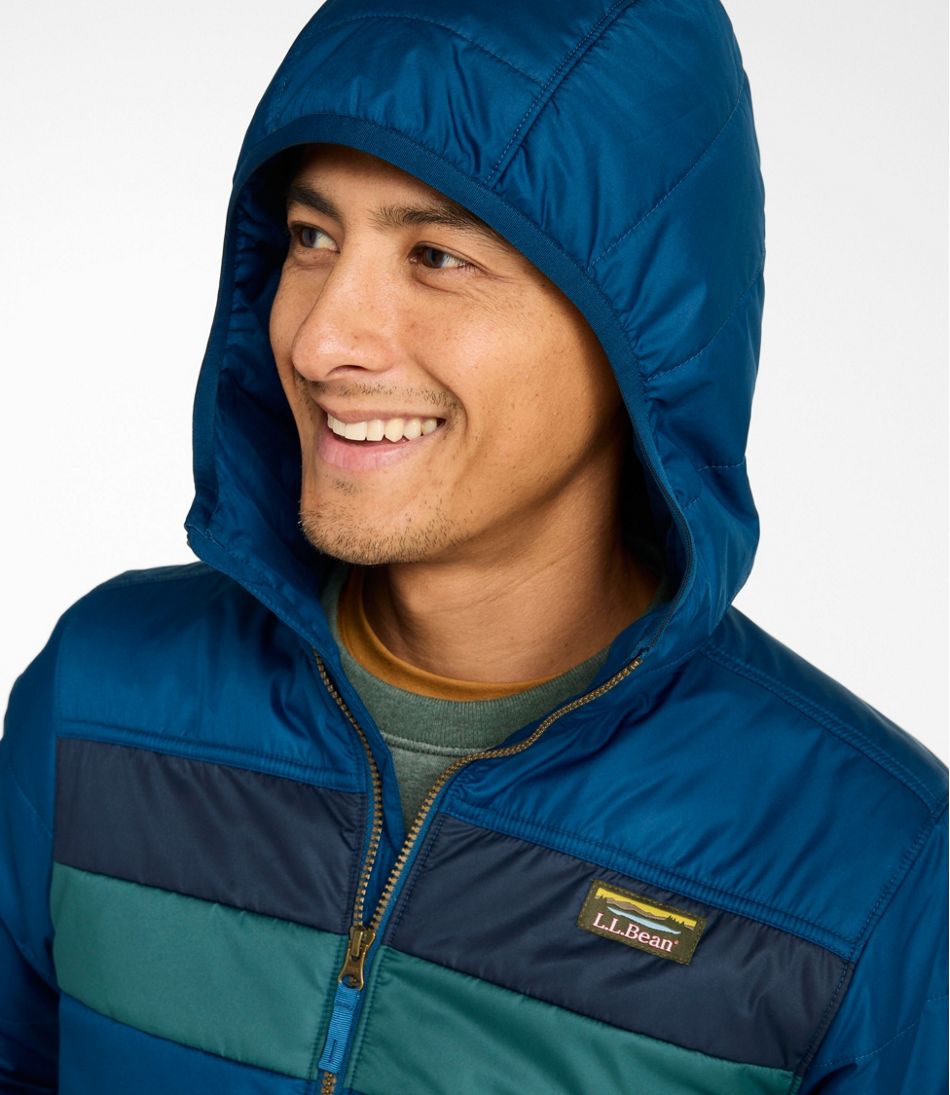 Men's Mountain Classic Puffer Hooded Jacket, Colorblock | L.L.Bean sale