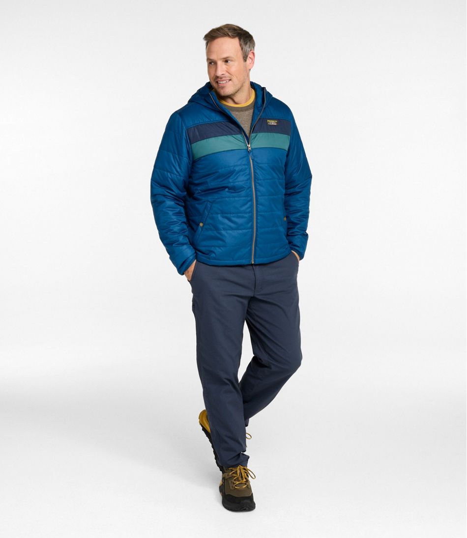 Men's Mountain Classic Puffer Hooded Jacket, Colorblock | L.L.Bean sale