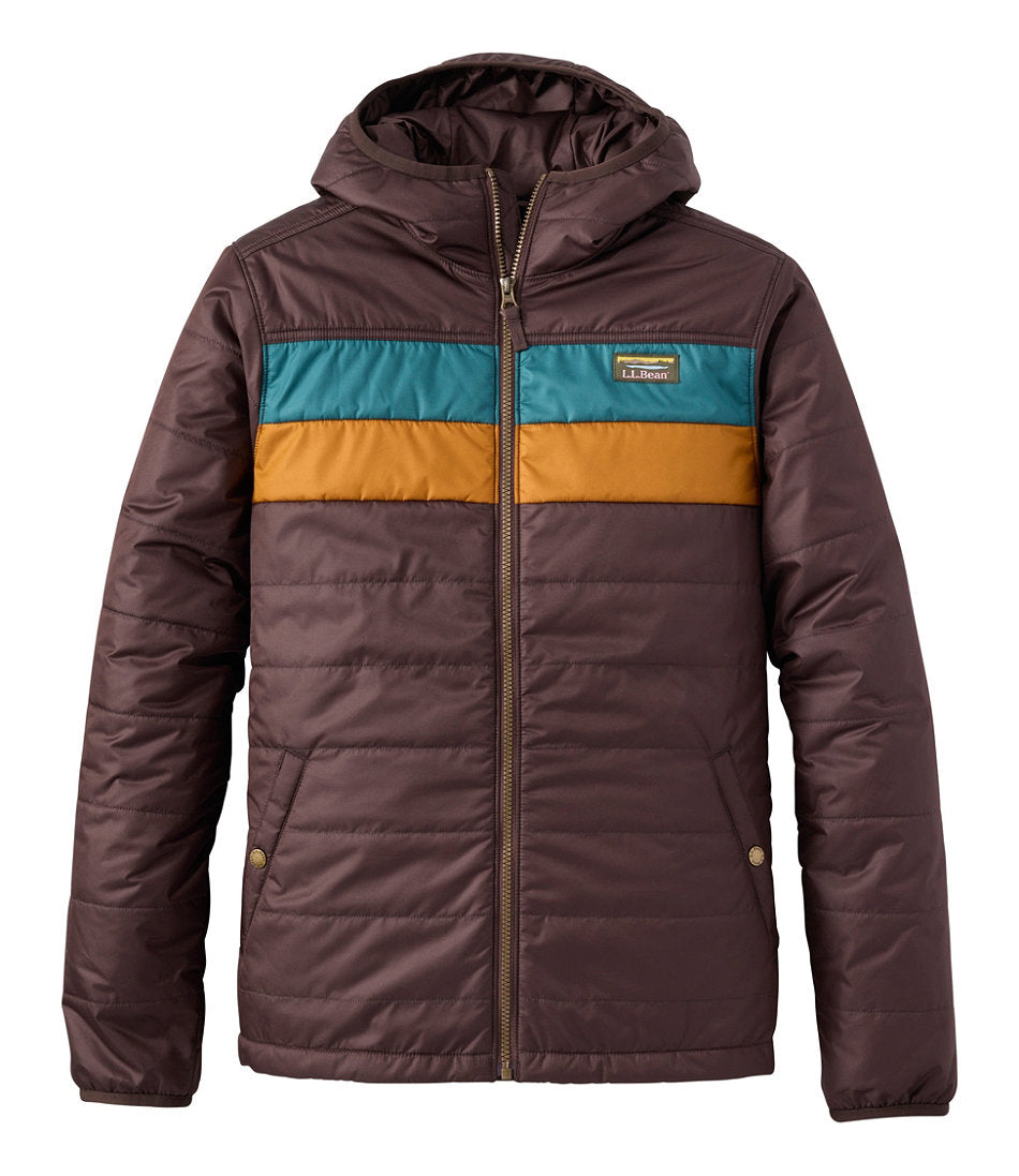 Men's Mountain Classic Puffer Hooded Jacket, Colorblock | L.L.Bean sale - US 2290