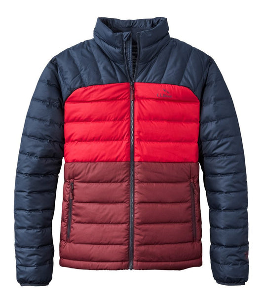 Men's Bean's Down Jacket, Colorblock | L.L.Bean on sale