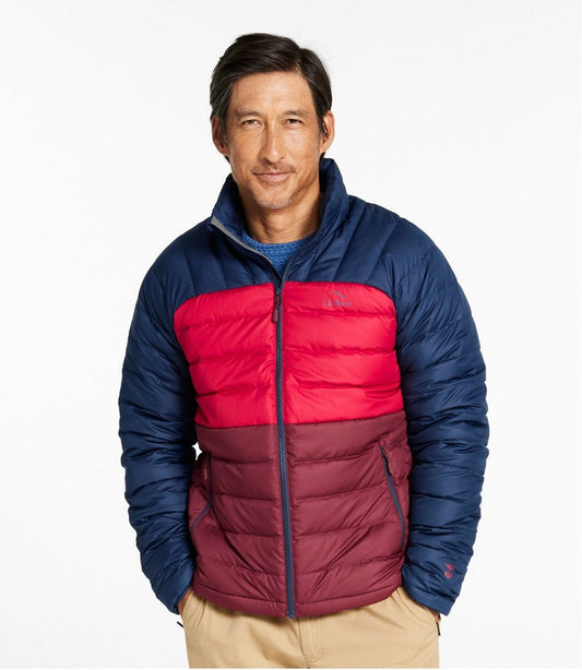 Men's Bean's Down Jacket, Colorblock | L.L.Bean on sale