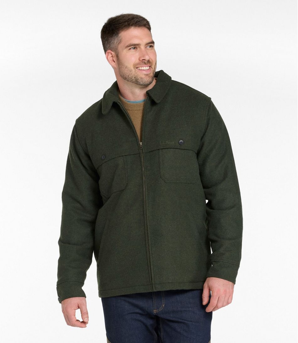 Men's Maine Guide Zip-Front Jac-Shirt with PrimaLoft | L.L.Bean on sale