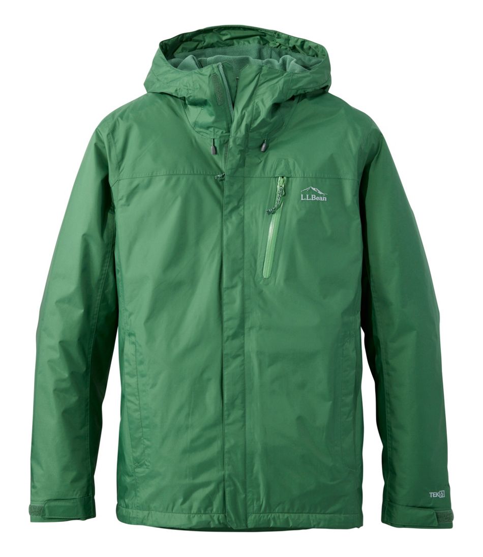 Men's Trail Model Rain Jacket, Fleece-Lined | L.L.Bean online