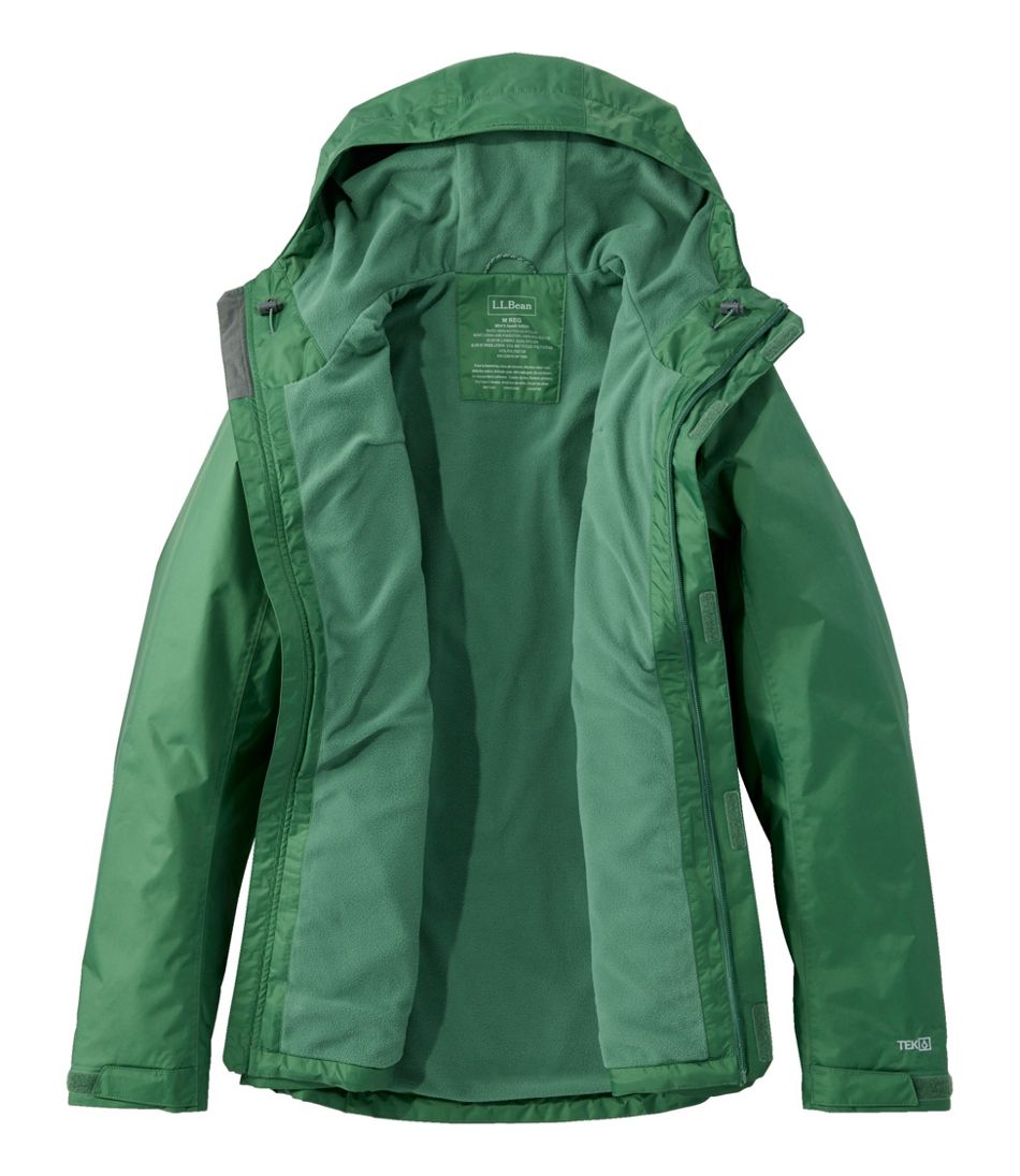 Men's Trail Model Rain Jacket, Fleece-Lined | L.L.Bean online