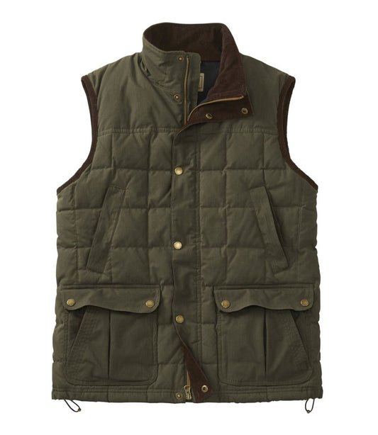 Men's L.L.Bean Upcountry Waxed Cotton Down Vest | L.L.Bean sale