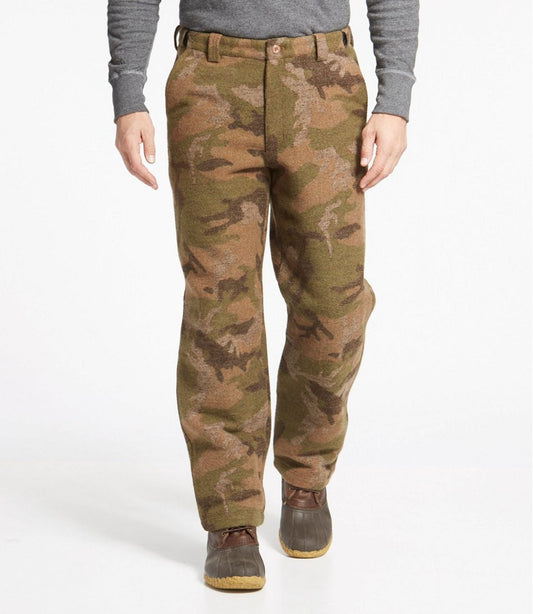 Men's Maine Guide Wool Pants with PrimaLoft, Camouflage | L.L.Bean online