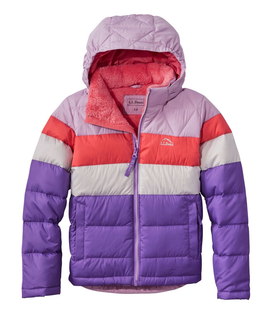 Kids' Bean's Down Jacket, Colorblock | L.L.Bean outlet