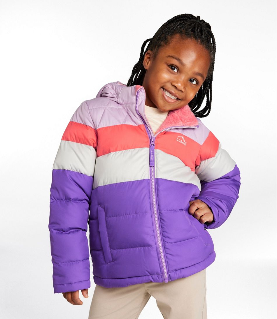 Kids' Bean's Down Jacket, Colorblock | L.L.Bean outlet