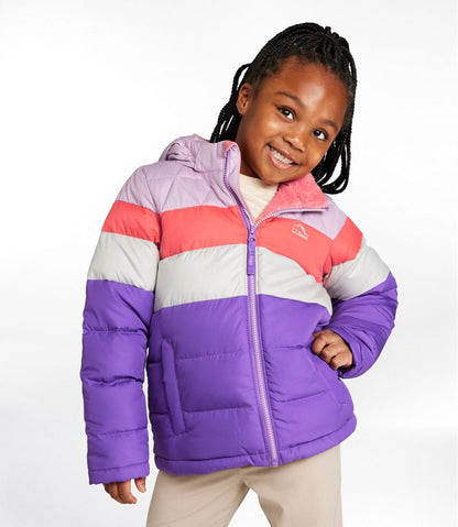 Kids' Bean's Down Jacket, Colorblock | L.L.Bean outlet