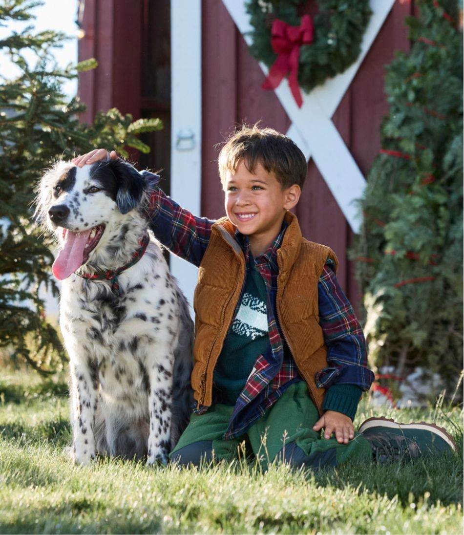 Kids' Bean's Down Corduroy Vest | L.L.Bean online