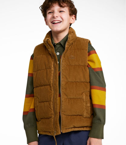 Kids' Bean's Down Corduroy Vest | L.L.Bean online