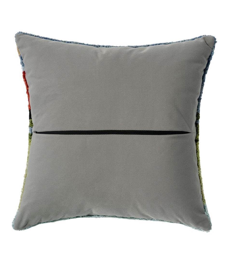 Indoor/Outdoor Hooked Pillow, Dogs in Canoe | L.L.Bean sale
