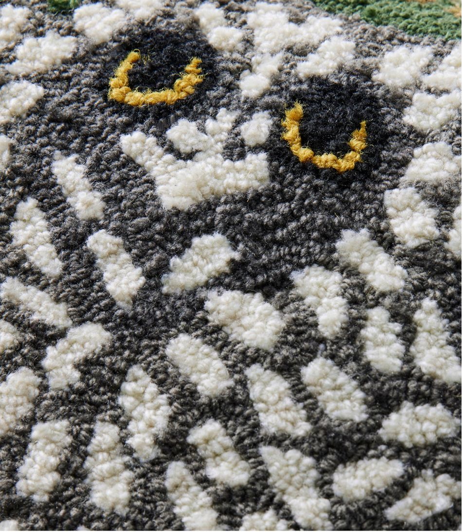 Indoor/Outdoor Hooked Pillow, Owls | L.L.Bean outlet
