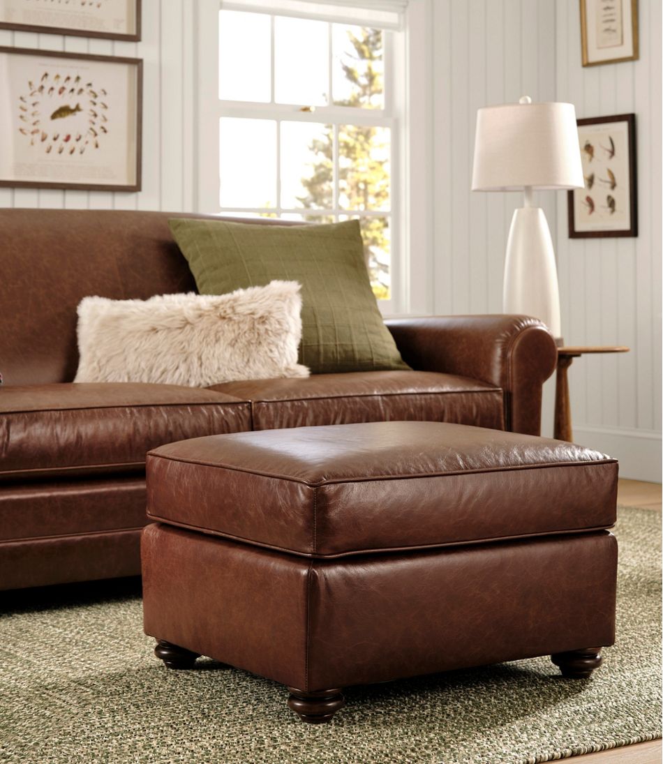 Bean's Leather Lodge Ottoman | L.L.Bean near me