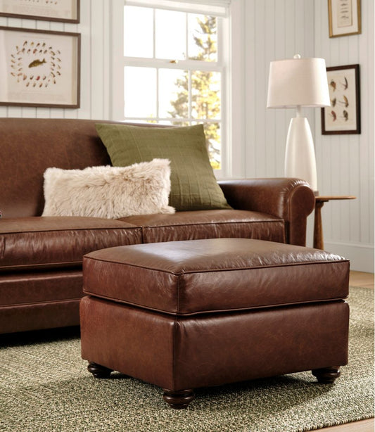 Bean's Leather Lodge Ottoman | L.L.Bean near me
