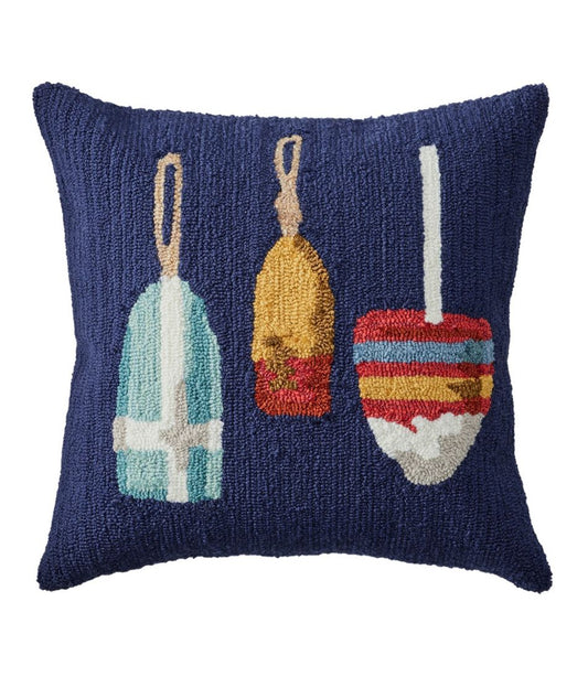 Indoor/Outdoor Hooked Pillow, Buoys | L.L.Bean near me