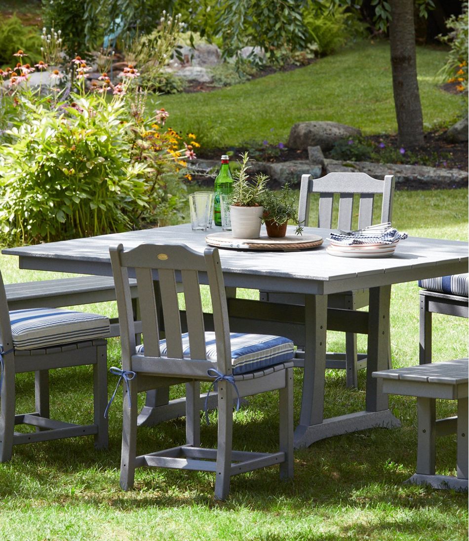All-Weather Farmhouse Table, Square, 8-Person | L.L.Bean online