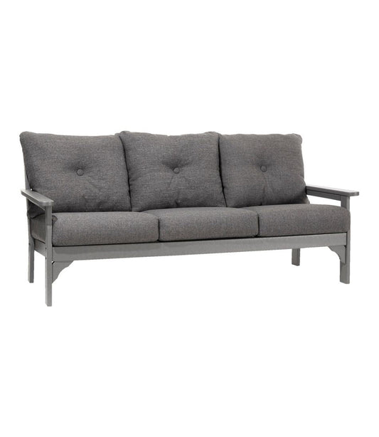 All-Weather Patio Sofa with Textured Cushion, Slate Gray | L.L.Bean sale
