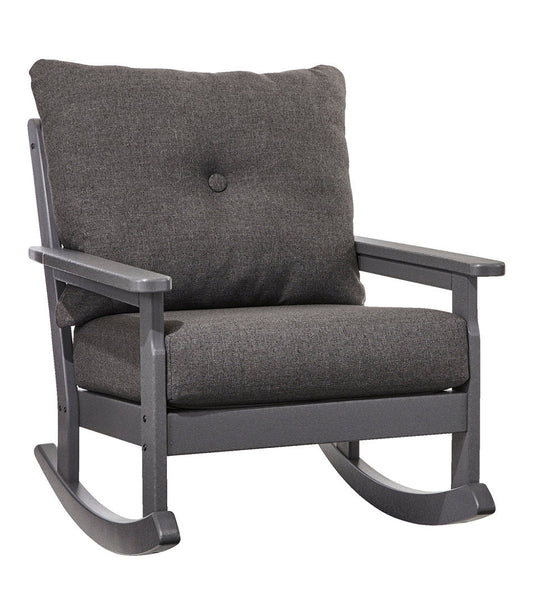 All-Weather Patio Rocker with Textured Cushion, Slate Gray | L.L.Bean outlet - US 4691