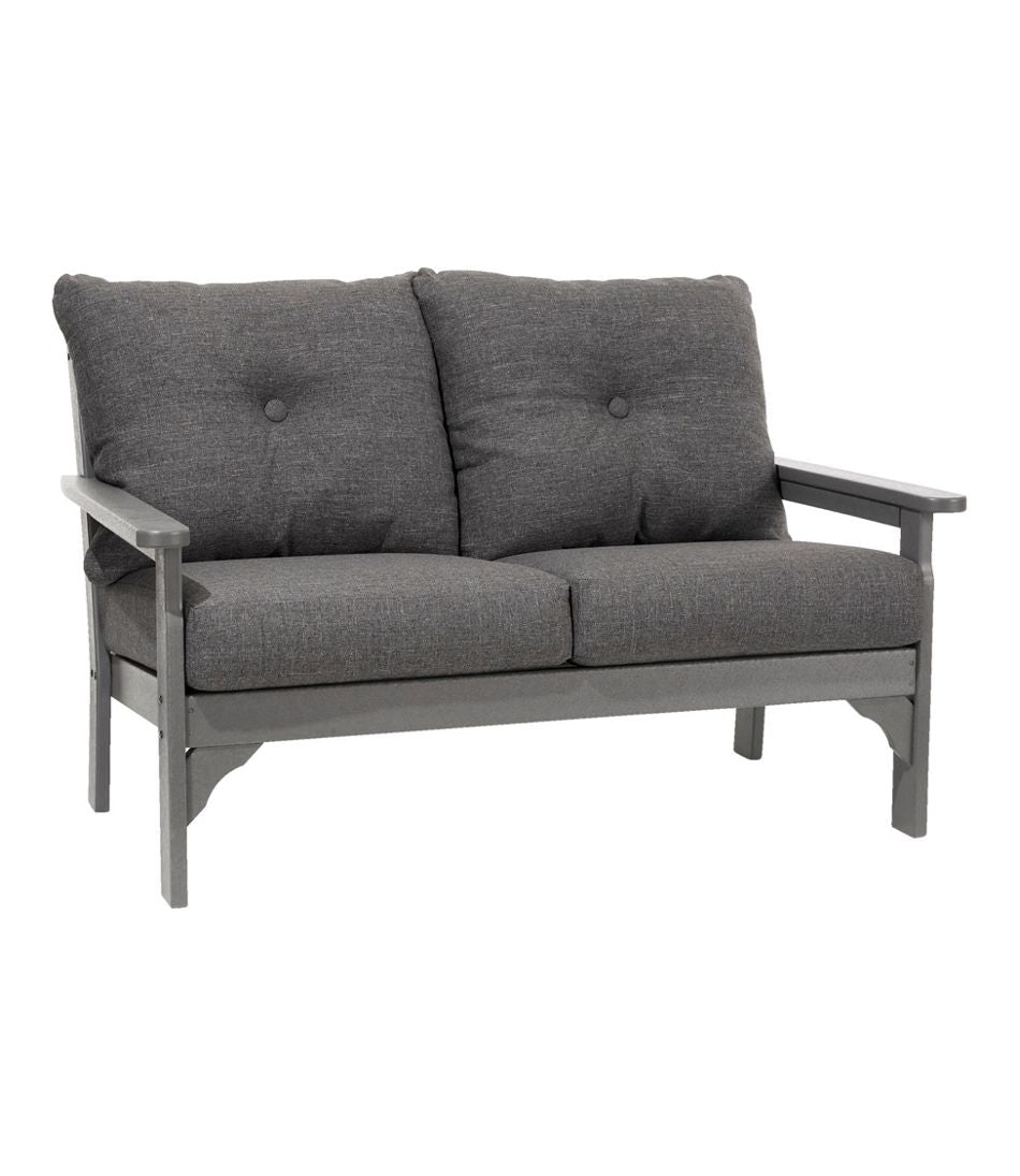 All-Weather Patio Loveseat with Textured Cushion, Slate Gray | L.L.Bean sale