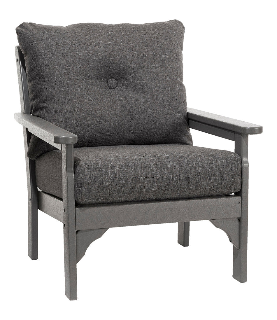 All-Weather Patio Chair with Textured Cushion, Slate Gray | L.L.Bean for sale - US 1766