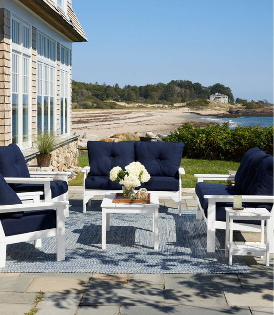 All-Weather Patio Sofa with Textured Cushions | L.L.Bean on sale