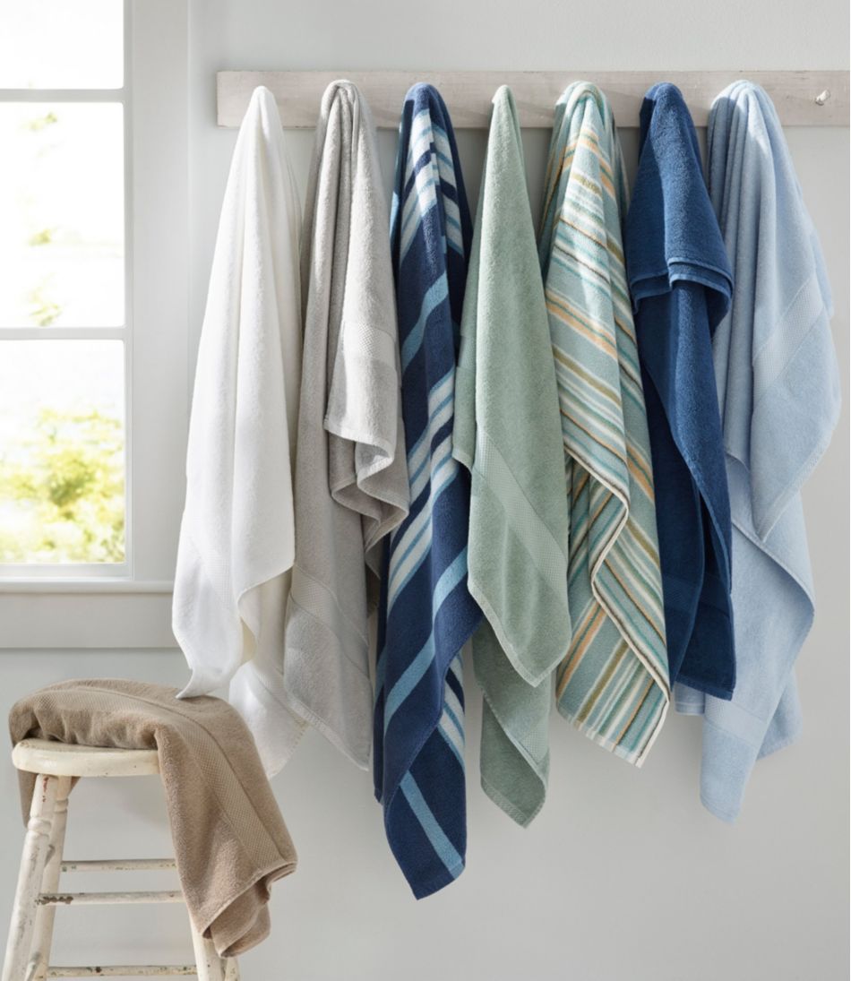 Premium Cotton Towel Set, Stripe | L.L.Bean sale