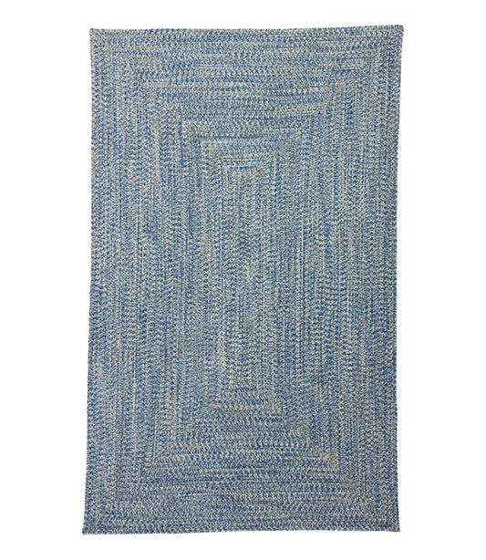 All-Weather Braided Rug, Concentric Pattern Rectangular | L.L.Bean outlet