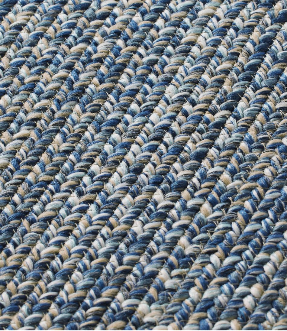 All-Weather Braided Rug, Concentric Pattern Rectangular | L.L.Bean outlet