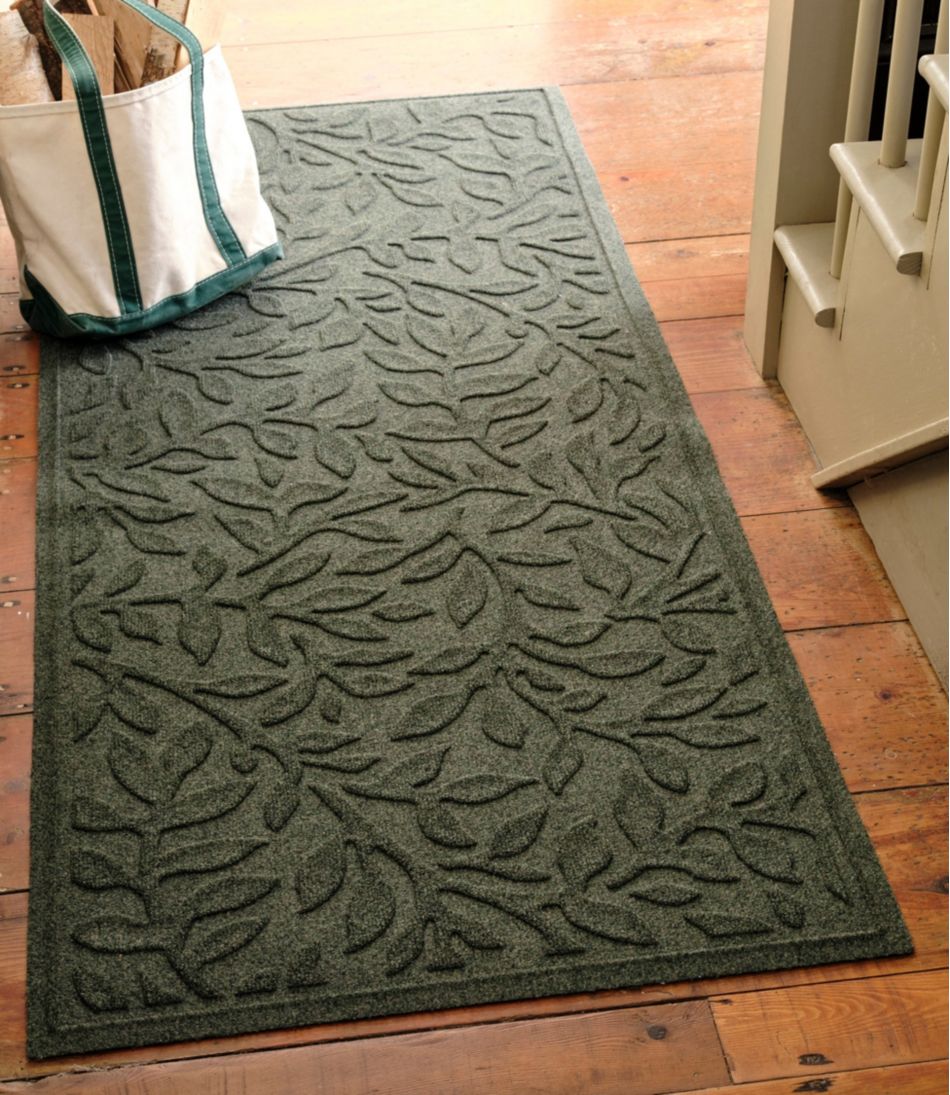 Heavyweight Recycled Waterhog Mat Runner, Woodland Leaf | L.L.Bean near me