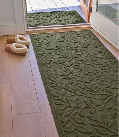 Heavyweight Recycled Waterhog Mat Runner, Woodland Leaf | L.L.Bean near me