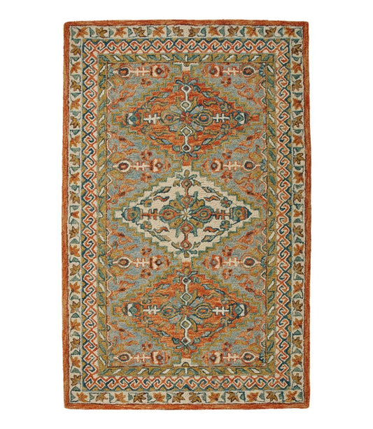 Bordered Medallion Wool Tufted Rug | L.L.Bean outlet
