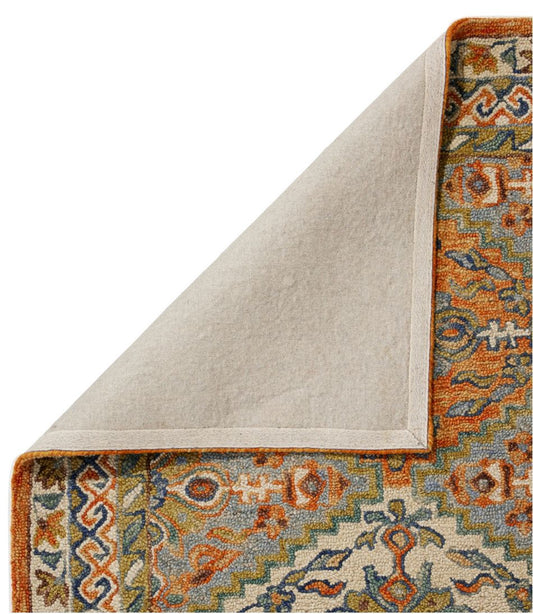 Bordered Medallion Wool Tufted Rug | L.L.Bean outlet