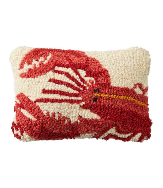 Wool Hooked Throw Pillow, Lobster, 8" x 12" | L.L.Bean discount