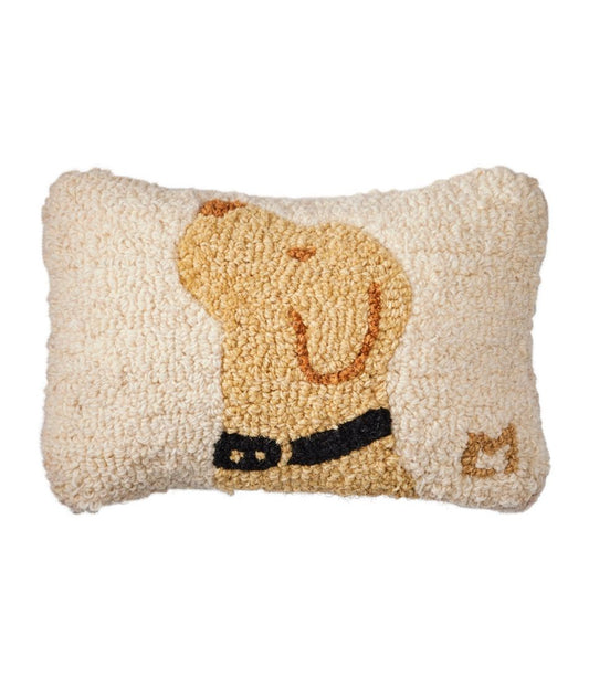 Wool Hooked Throw Pillow, Yellow Labrador, 8" x 12" | L.L.Bean sale