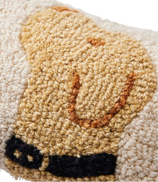Wool Hooked Throw Pillow, Yellow Labrador, 8" x 12" | L.L.Bean sale