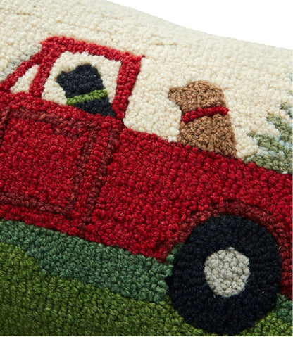 Wool Hooked Throw Pillow, Dog Trio, 14" x 20" | L.L.Bean discount