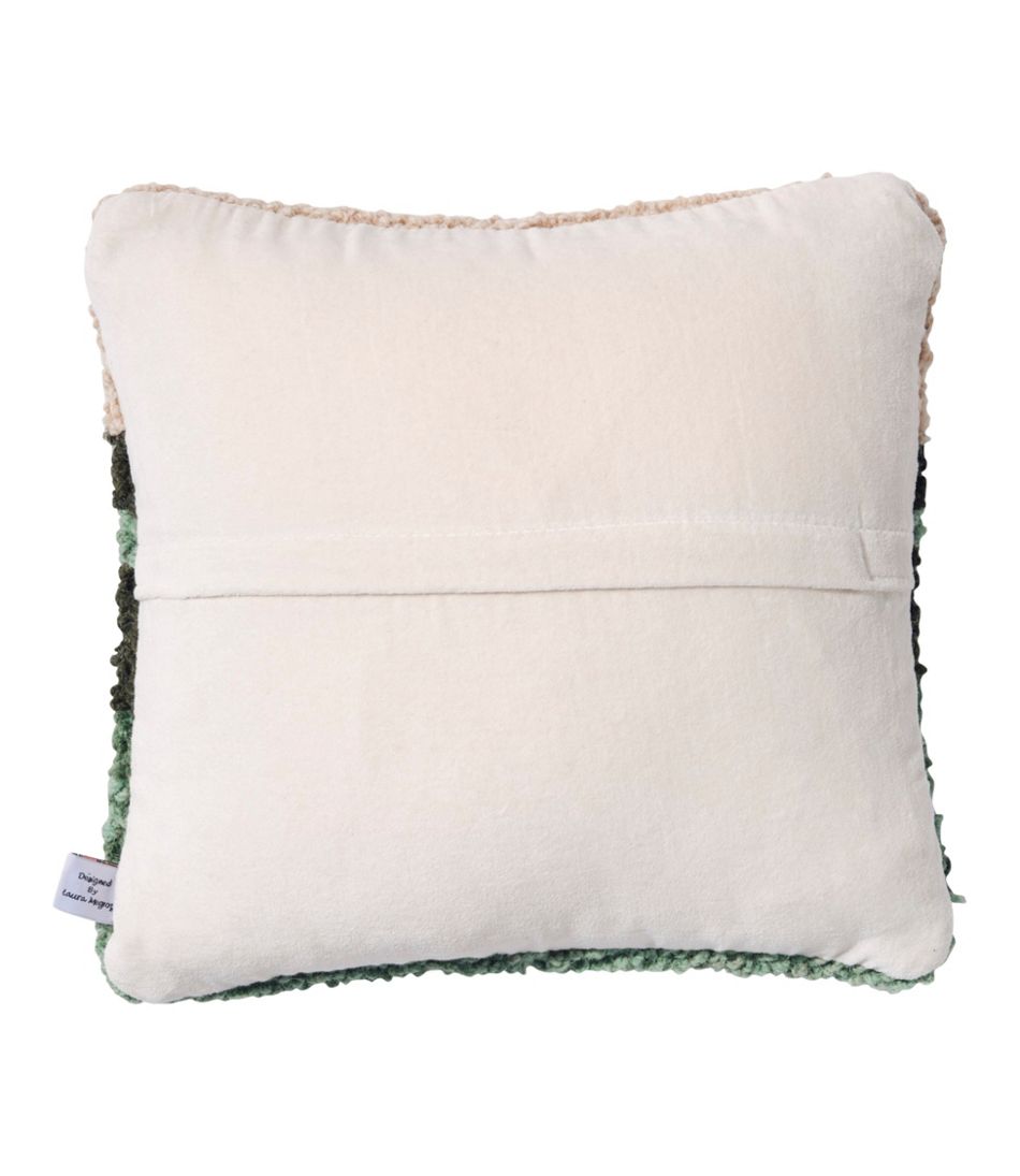 Wool Hooked Throw Pillow, Mountains, 14" x 14" | L.L.Bean outlet