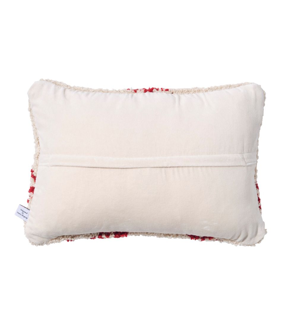 Wool Hooked Throw Pillow, Snowflake, 14" x 20" | L.L.Bean online