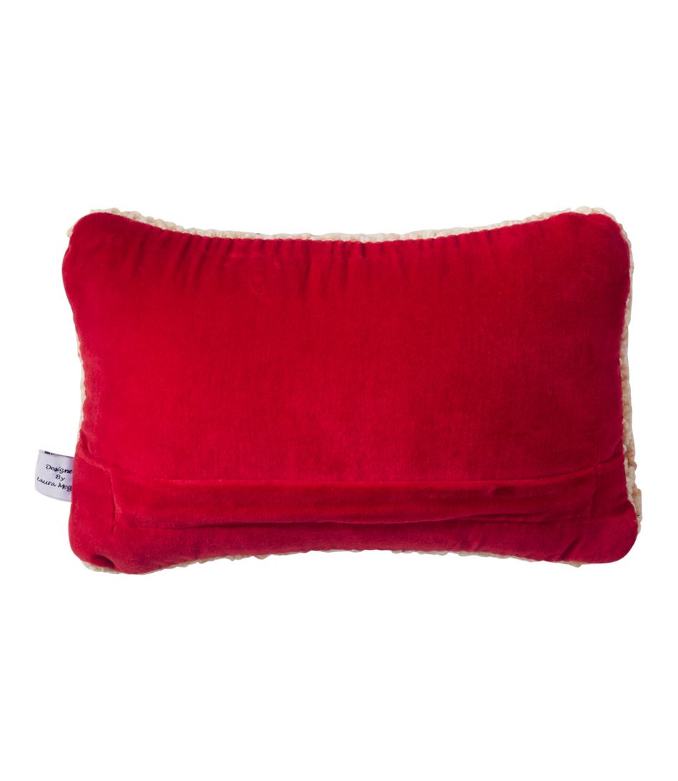 Wool Hooked Throw Pillow, Red Flake, 8" x 12" | L.L.Bean sale