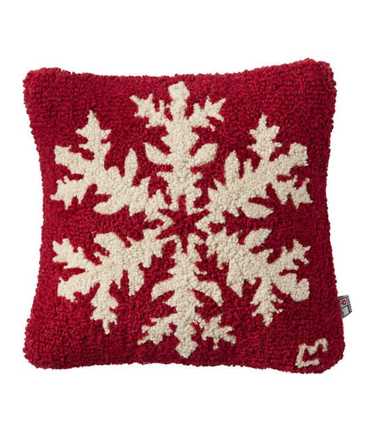 Wool Hooked Throw Pillow, Snowflake, 14" x 14" | L.L.Bean near me