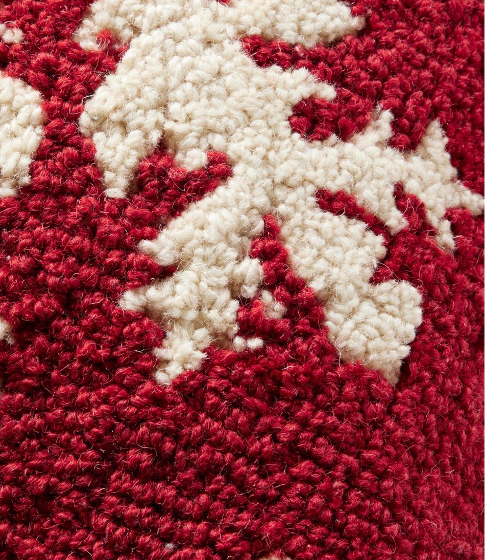 Wool Hooked Throw Pillow, Snowflake, 14" x 14" | L.L.Bean near me