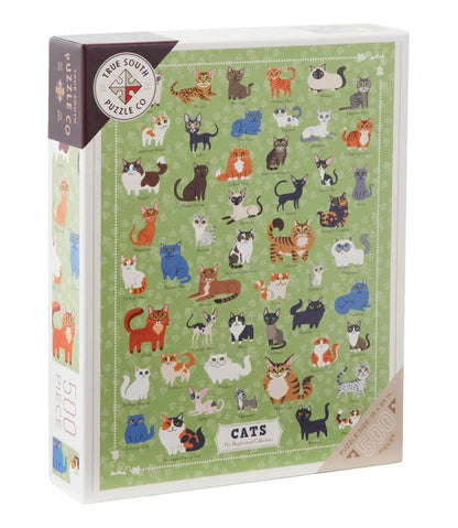 Illustrated Cats Puzzle, 500 Pieces | L.L.Bean online