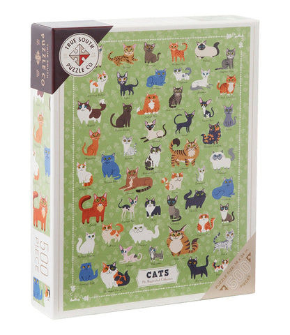 Illustrated Cats Puzzle, 500 Pieces | L.L.Bean online - US 6320