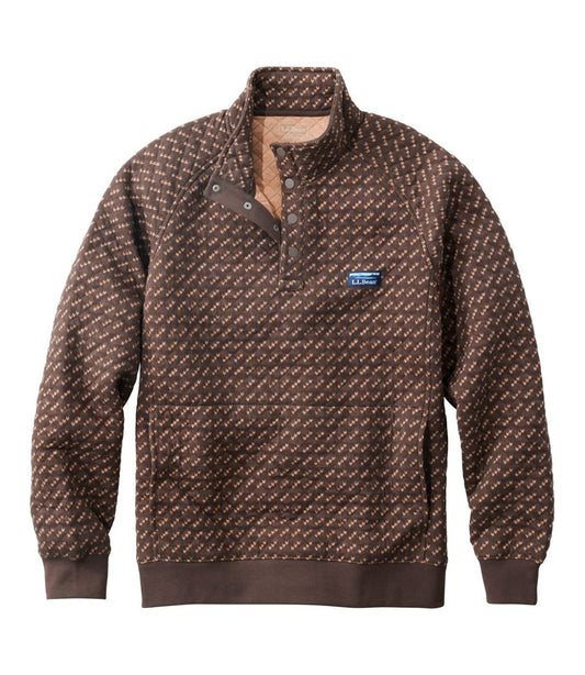 Men's Bean's Quilted Sweatshirt, Mockneck, Print | L.L.Bean on sale