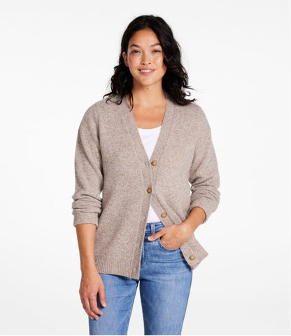 Women's Bean's Classic Ragg Wool Sweater, Button-Front Cardigan | L.L.Bean discount