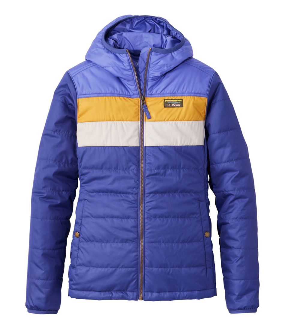 Women's Mountain Classic Puffer Hooded Jacket, Colorblock | L.L.Bean near me